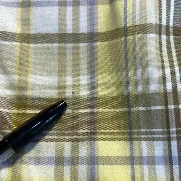 Izod CoolFX Tennis Golf Skirt with under shorts yellow brown plaid size 12 skort - Picture 6 of 13